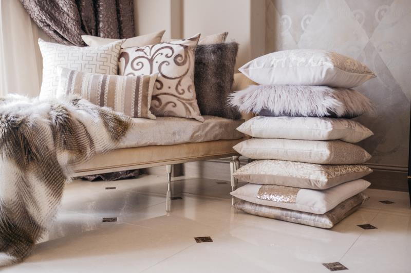 D.V. Kap Home: Luxury Throw & Accent Pillows